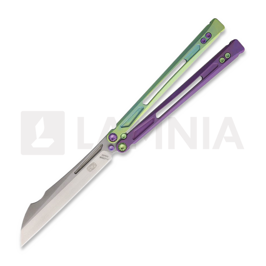 EOS Gremlin balisong, Green/Purple