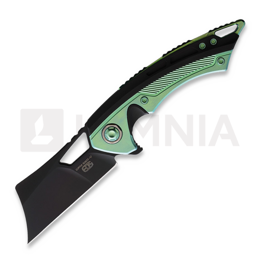 EOS Mini Nautilus folding knife, Black/Green