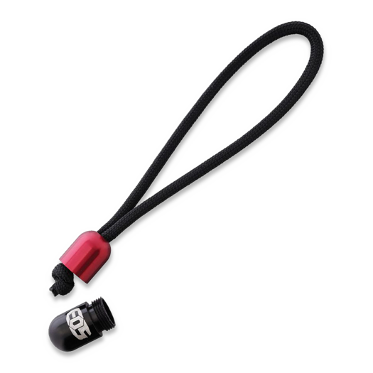 EOS Pill Bead Lanyard, negru, rosu