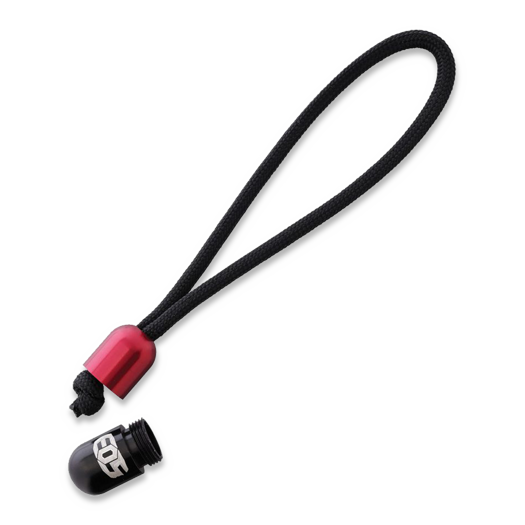 EOS Pill Bead Lanyard, 黑色, 红色
