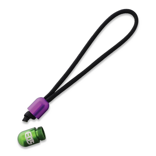 EOS Pill Bead Lanyard, verde, violet