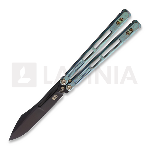 EOS Trident balisong, Antique Green