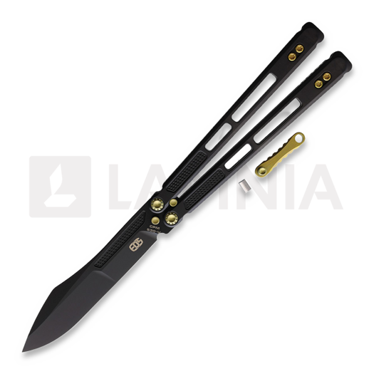 Navalha EOS Trident Black And Gold