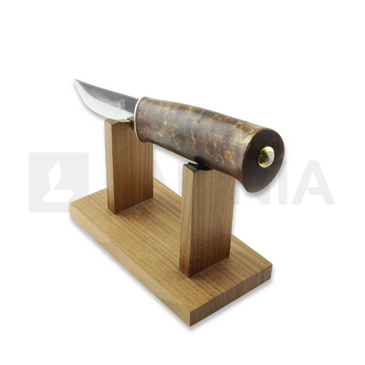 Eräpuu Hunter 95 finsk kniv, stained birch