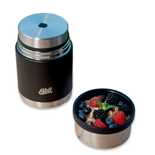 Esbit Food Jug Sculptor, 1 L, black, stainless