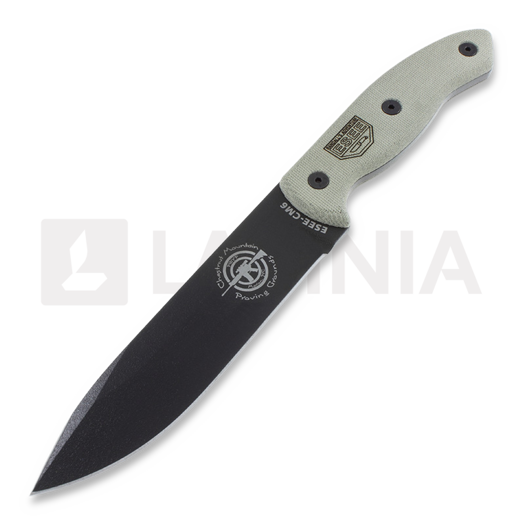 ESEE CM6 Combat Tactical, tan canvas micarta