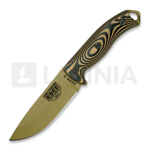 ESEE Esee-5 3D G10, dark earth/coyote brown