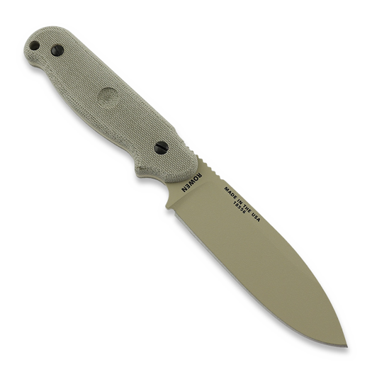 Cuchillo de supervivencia ESEE Laser Strike Canvas Micarta, desert tan