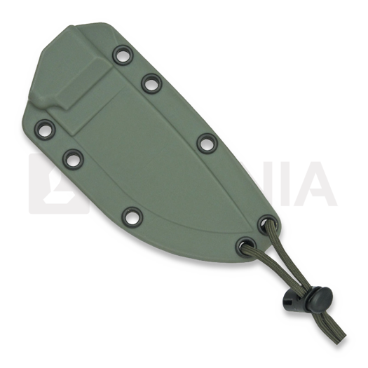 ESEE Model 3, desert tan, green plastic sheath