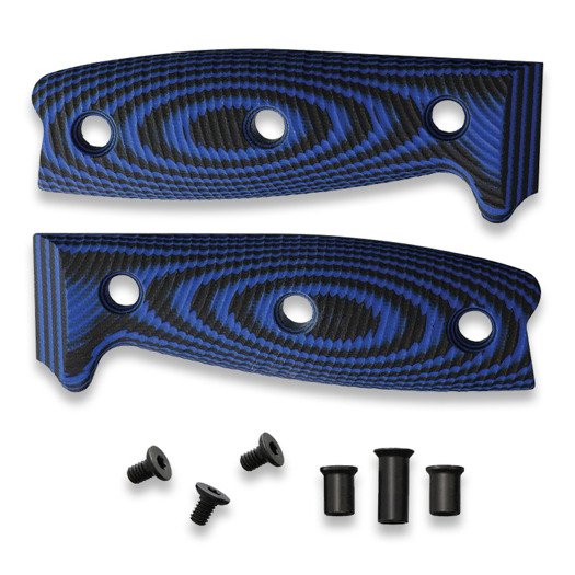 ESEE Model 4 - 3D G10 handle scales, svart, bl&aring;