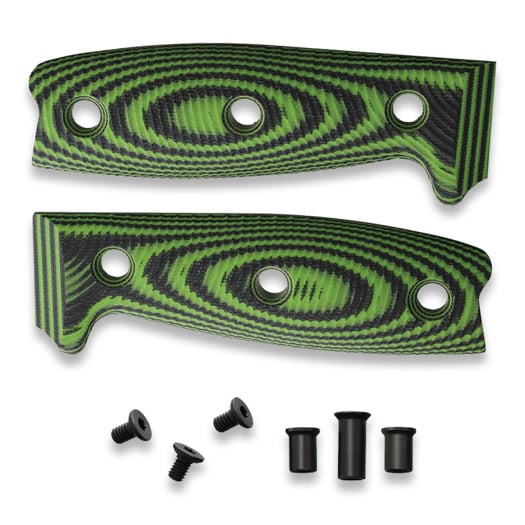 ESEE Model 4 - 3D G10 handle scales, svart, grønn