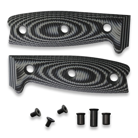 ESEE Model 4 - 3D G10 handle scales, svart, gr&aring;