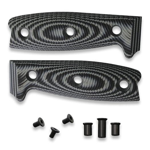 ESEE Model 4 - 3D G10 handle scales, svart, grå