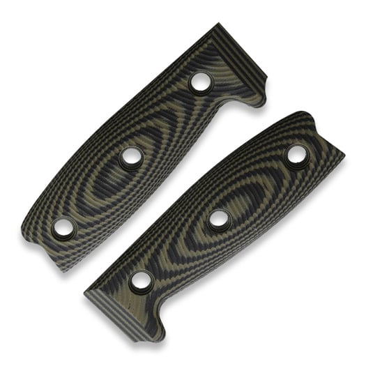 ESEE Model 4 - 3D G10 handle scales, svart, grønn