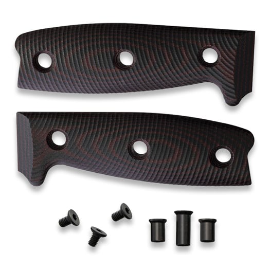 ESEE Model 4 - 3D G10 handle scales, svart, rød