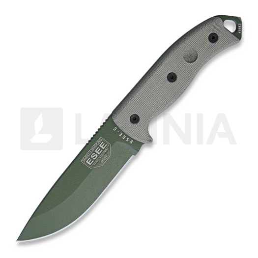ESEE Model 5, OD green, black kydex sheath