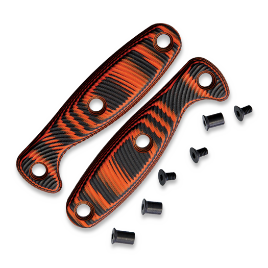 Handle scales ESEE Xancudo G10 3D, Orange/Black