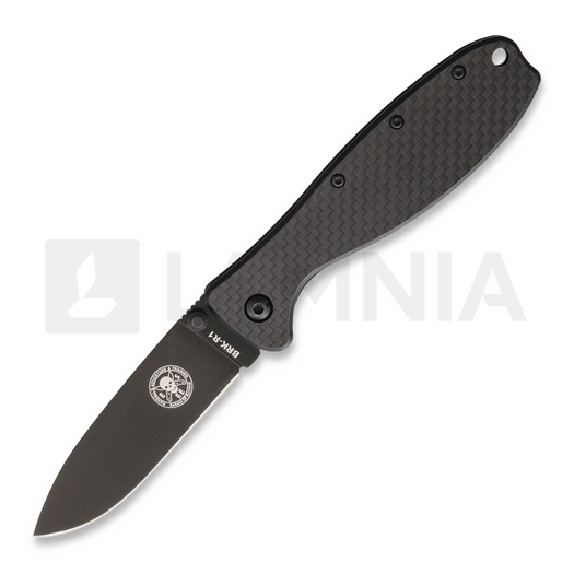 ESEE Zancudo D2 折叠刀, carbon fiber, 黑色