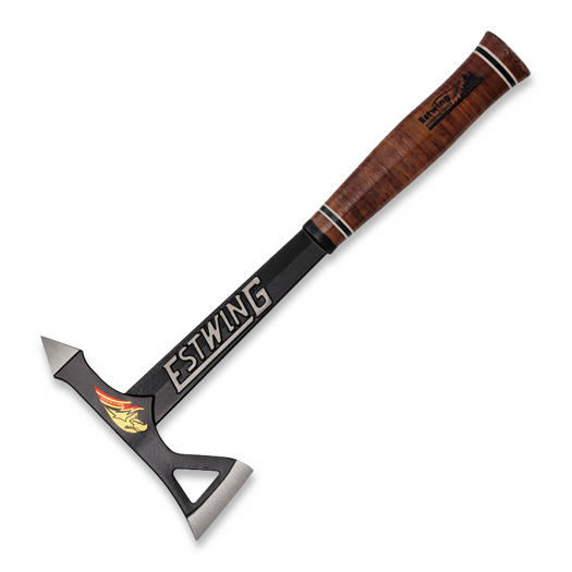 Estwing Black Eagle Tomahawk, leather