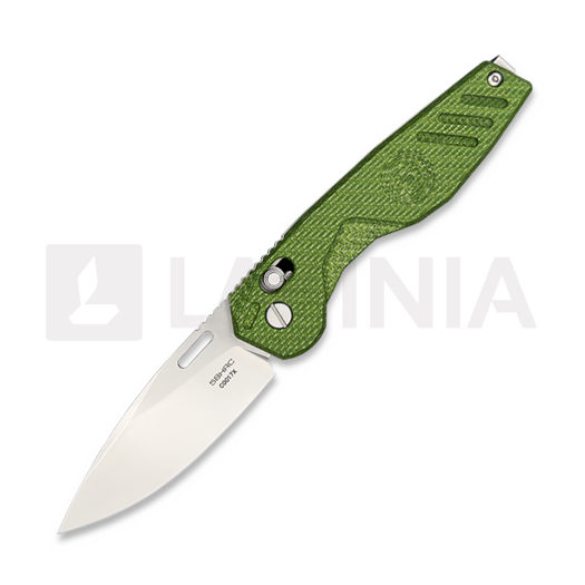 Navalha Extrema Ratio BFK Stonewashed N690 Green Carbon Fiber