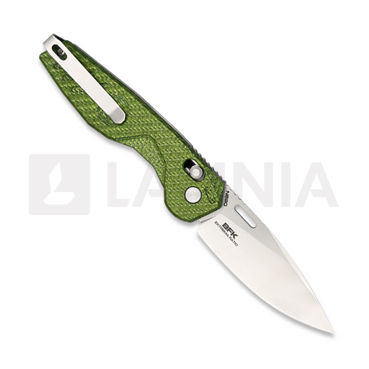 Navalha Extrema Ratio BFK Stonewashed N690 Green Carbon Fiber