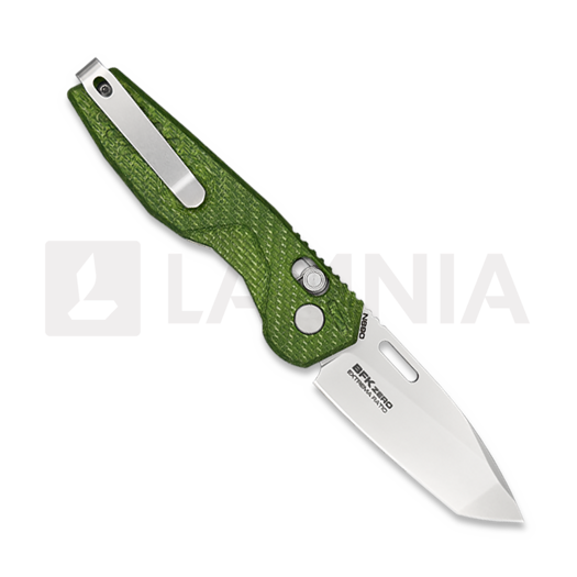 Navalha Extrema Ratio BFK Zero Stonewashed N690 Green Carbon Fiber