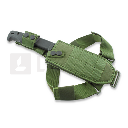 Extrema Ratio Selvans Black selviytymispuukko, vihre&auml; tuppi