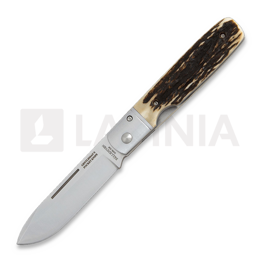 Fällkniven Gentlemans Pocket Knife - Lam. CoS - Stag GPS