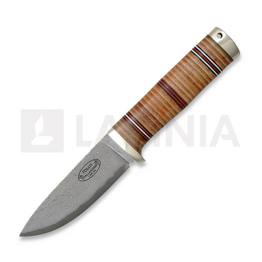 Nuga Fällkniven NL5cxL Idun - Cowry X Damascus - Leather FNNL5CXL
