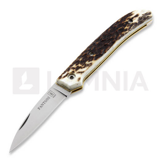 Fantoni Dweller foldekniv, stag horn