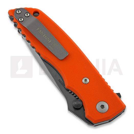 Fantoni HB 01 PVD sulankstomas peilis, oranžinėnge
