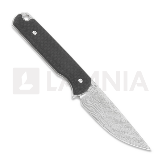 Ferrum Forge Lackey Damascus kniv, carbon fiber