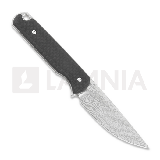 Coltello Ferrum Forge Lackey Damascus, carbon fiber