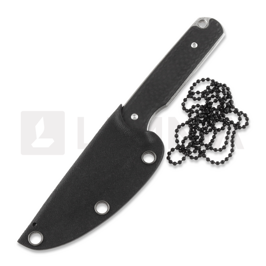 Coltello Ferrum Forge Lackey Damascus, carbon fiber