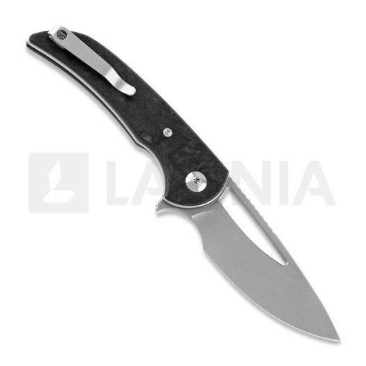 Ferrum Forge Mini Archbishop folding knife, marble carbon fiber