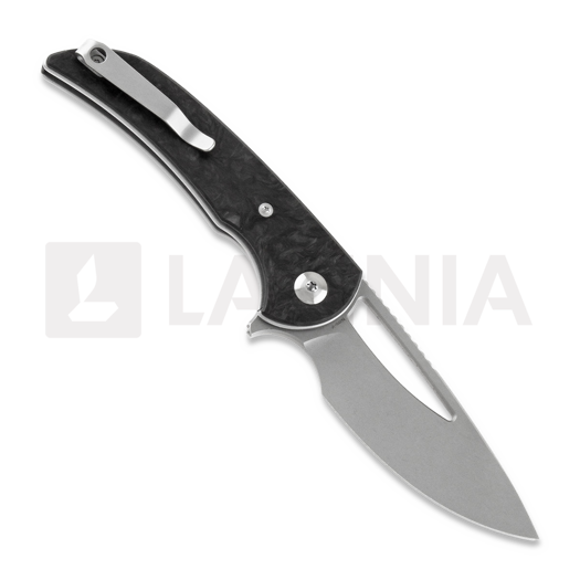 Coltello pieghevole Ferrum Forge Mini Archbishop, marble carbon fiber