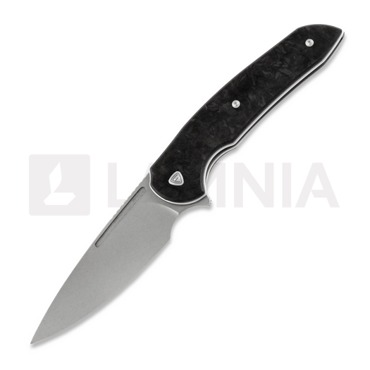 Ferrum Forge Stinger foldekniv, marbled carbon fiber