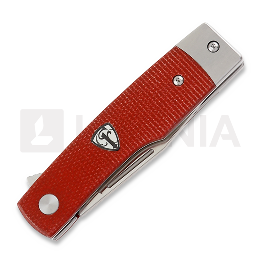 Finch Hatfield Canyon Red Micarta folding knife HT404