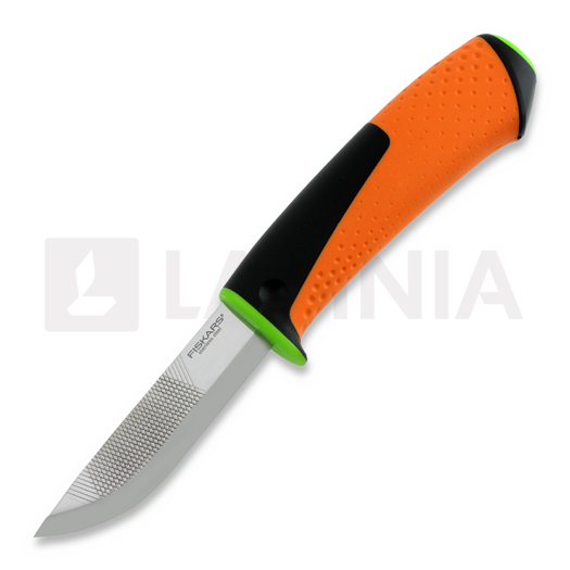 Fiskars Kirvesmiehen puukko teroittimella