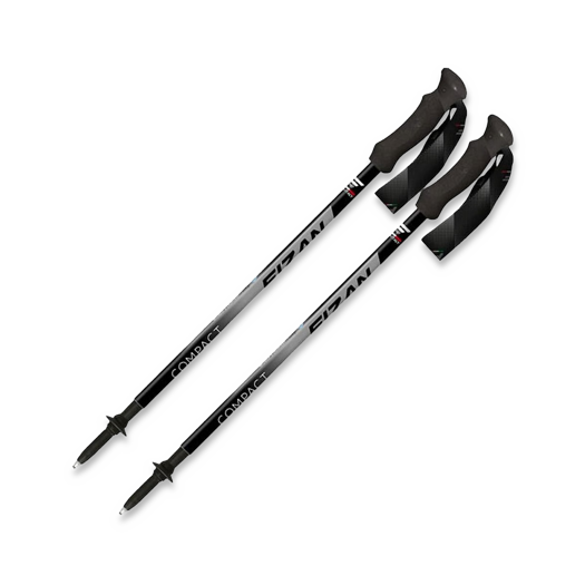 Fizan Compact 4 Trekking Pole, pelēks