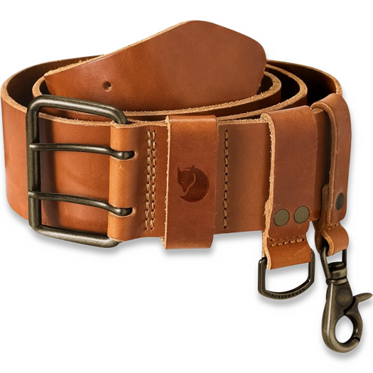 Fjällräven Equipment Belt, leather cognac, 85 cm