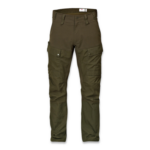 Fjällräven Lappland Hybrid housut M, dark olive