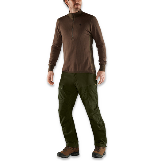 Fjällräven Lappland Hybrid Trousers M, dark olive