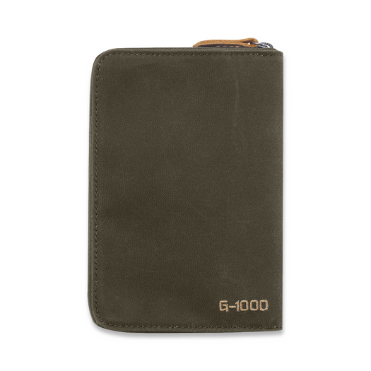 Fj&auml;llr&auml;ven Passport Wallet, dark olive