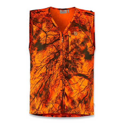 Fjällräven Värmland vest, orange camo