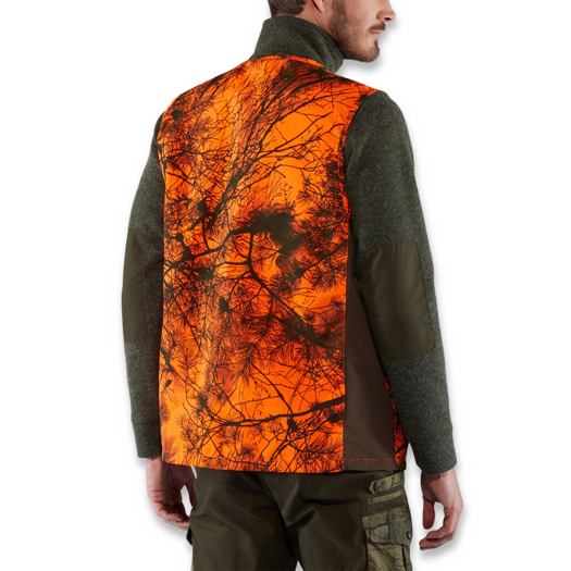 Fjällräven Värmland vest, orange camo