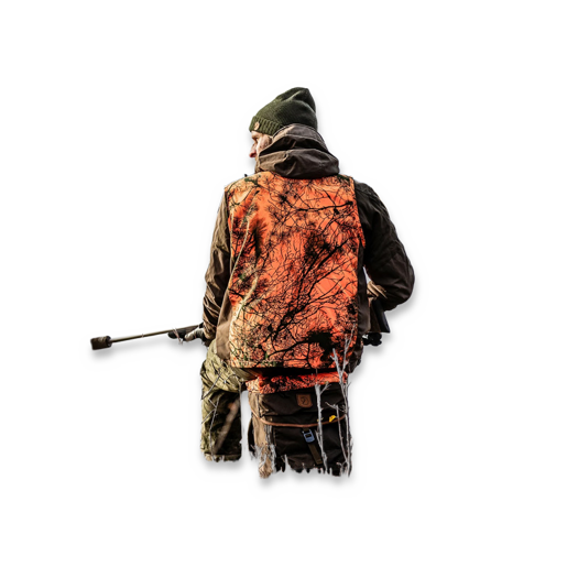 Fjällräven Värmland vest, orange camo