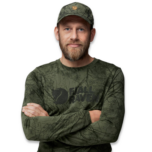 Fj&auml;llr&auml;ven V&auml;rmland Wool LS M, Orange Multi Camo