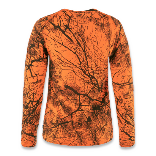Fjällräven Värmland Wool LS W, Orange Multi Camo