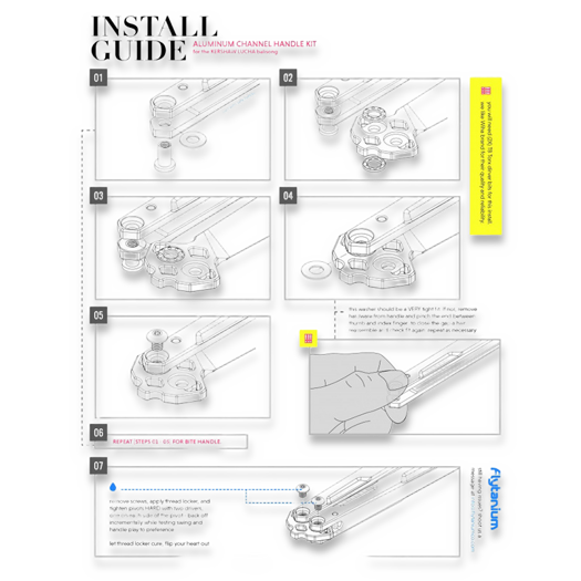 Flytanium Aluminum v1.5 Kit for the Kershaw Lucha - Orange